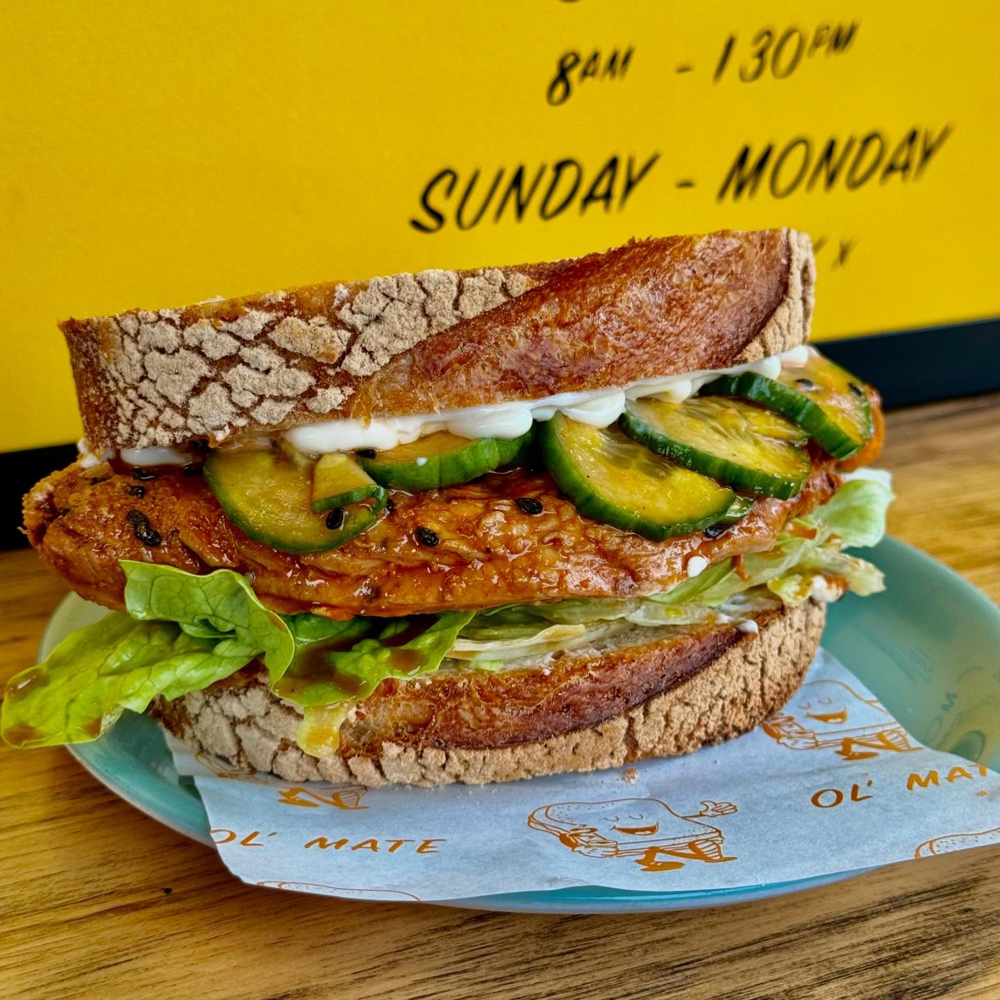 Korean BBQ Chicken Toastie